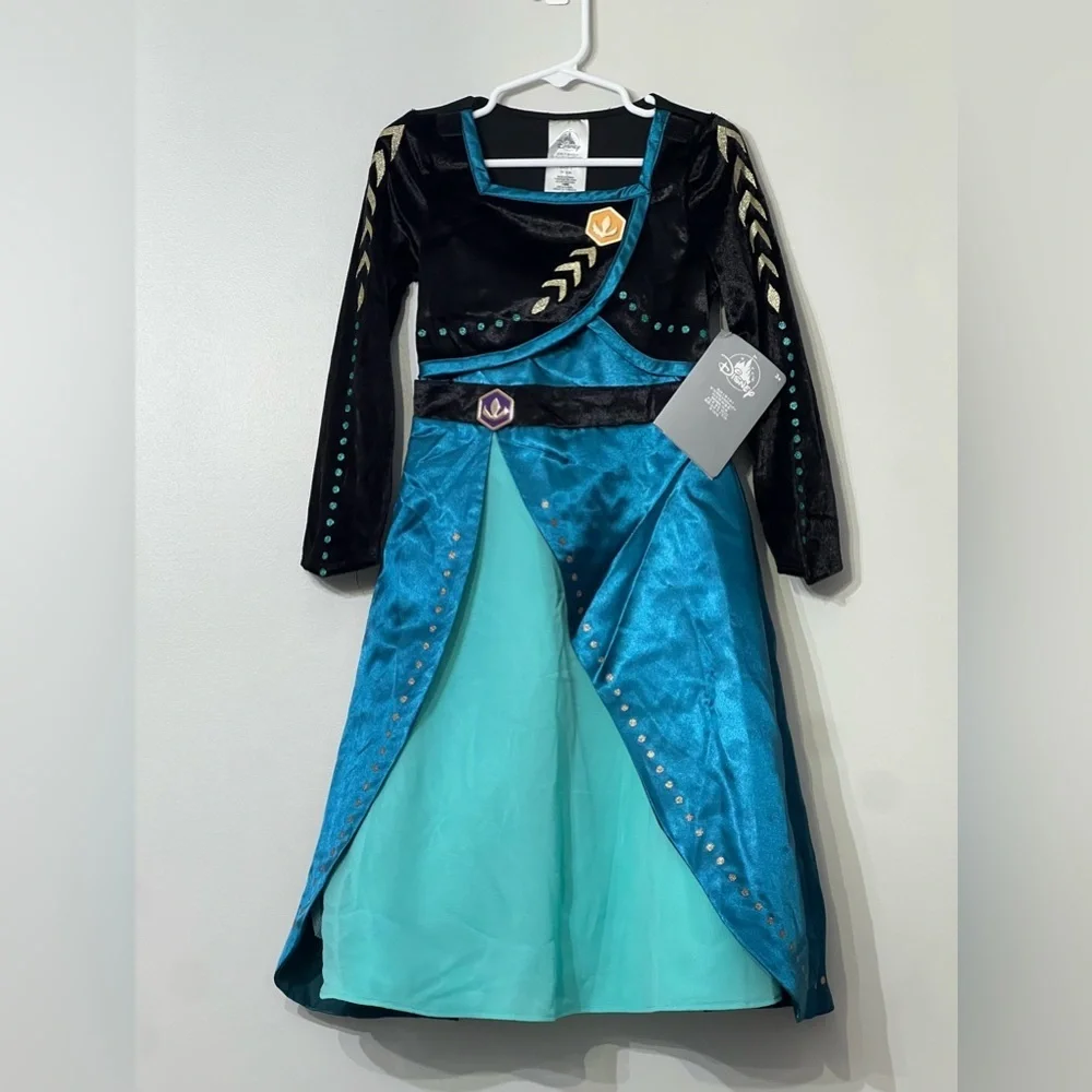 Disney Frozen 2 Anna Costume size 4 toddler/girls new with tags. Dress and cape - Picture 3 of 8
